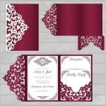 Invitación de bodas - Vector descarganle para corte CNC y grabado laser gratis | Stanser