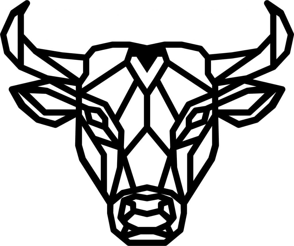 Cara de toro — vector para corte CNC