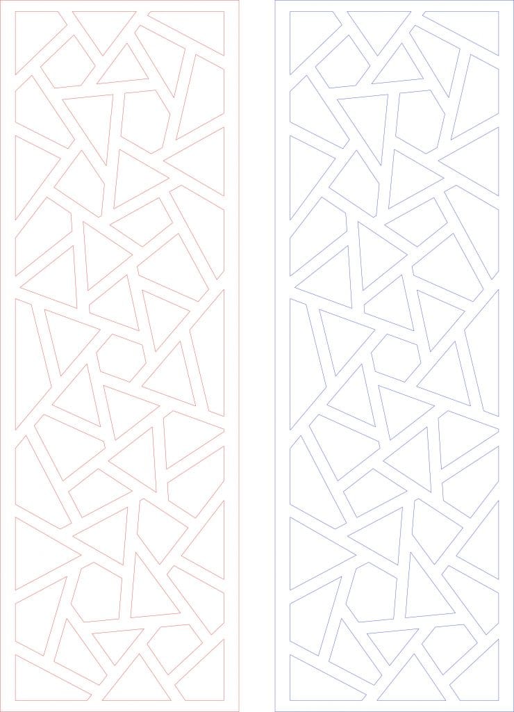 Trama de triángulos — vector para corte CNC