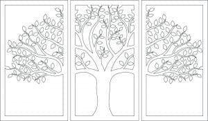 Set de cuadros «Árbol de la vida»