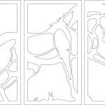 Set de cuadros "Caballo" 2 - Vector descarganle para corte CNC y grabado laser gratis | Stanser