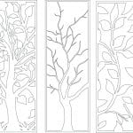 Paneles de árboles - Vector descarganle para corte CNC y grabado laser gratis | Stanser
