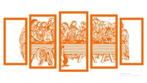 Set de cuadros «La última cena»