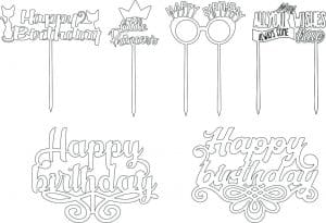 Cake toppers de cumpleaños 5