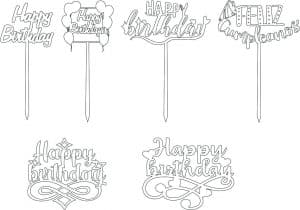 Cake toppers de cumpleaños 6