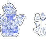 Decoraciones de ángeles - Vector SVG DXF para CNC Router y Laser CO2 - Descargable gratis | Stanser