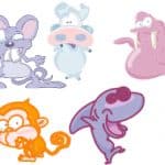 Animales animados 1 - Vector descarganle para corte CNC y grabado laser gratis | Stanser