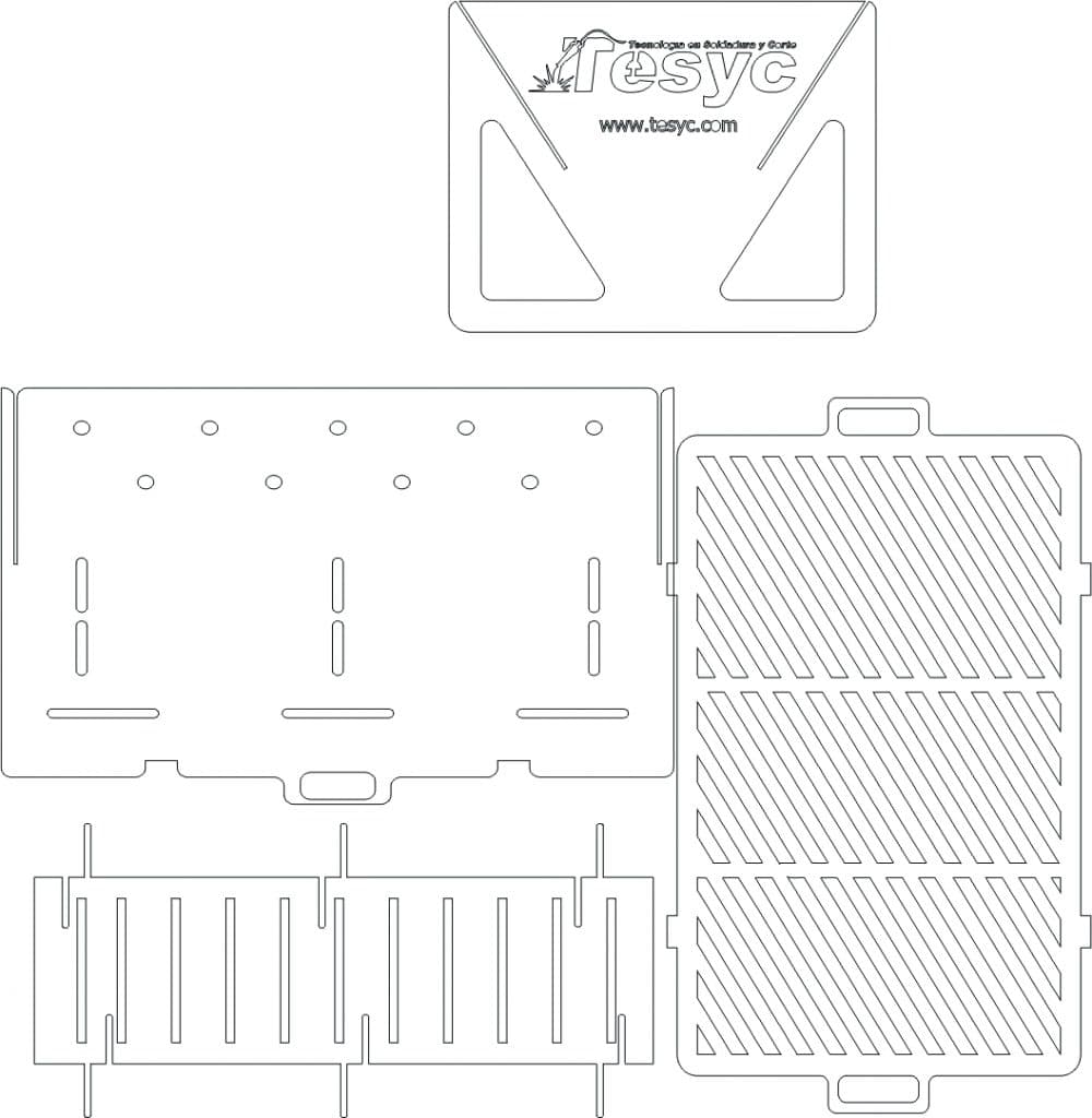Asador — vector para corte CNC