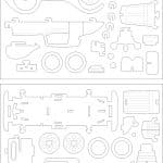 Auto antiguo 3D - Vector descarganle para corte CNC y grabado laser gratis | Stanser