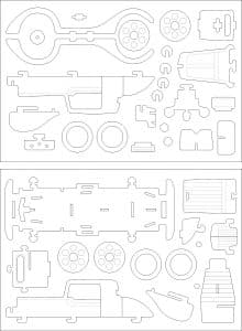 Auto antiguo 3D