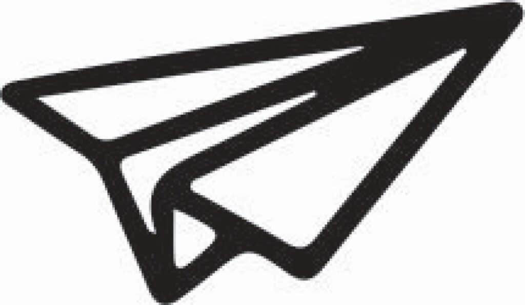 Avión de papel — vector para corte CNC
