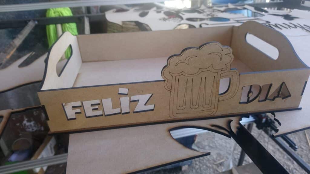 Bandeja para papá — vector para corte CNC