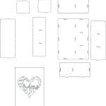 Caja con divisiones "Corazón" - Vector SVG DXF para CNC Router y Laser CO2 - Descargable gratis | Stanser