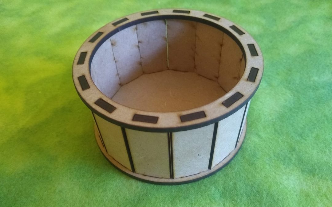 Caja circular sencilla