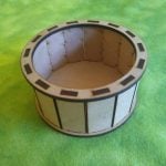 Caja circular sencilla - Vector SVG DXF para CNC Router y Laser CO2 - Descargable gratis | Stanser