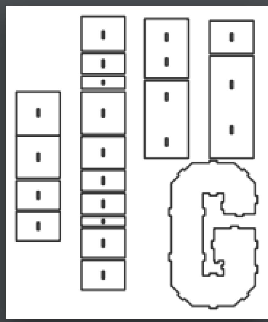 Caja «G» — vector para corte CNC