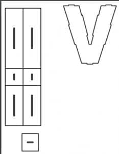 Caja «V»