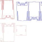 Caja para palomitas "Corazones" - Vector SVG DXF para CNC Router y Laser CO2 - Descargable gratis | Stanser