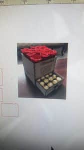 Caja para rosas con cajón
