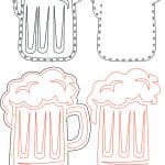 Tarro de cerveza - Vector SVG DXF para CNC Router y Laser CO2 - Descargable gratis | Stanser