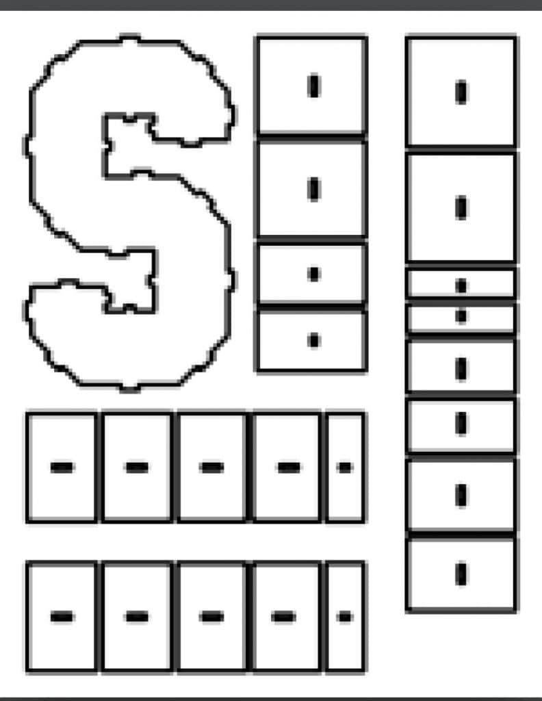 Caja «S» — vector para corte CNC