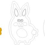 Decoración "Conejo" - Vector descarganle para corte CNC y grabado laser gratis | Stanser