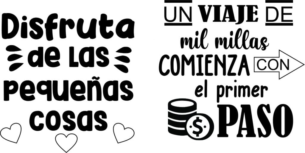 Frases para grabado 4 — vector para corte CNC