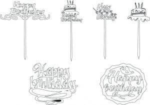 Cake toppers de cumpleaños