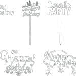Cake toppers de cumpleaños 2 - Vector descarganle para corte CNC y grabado laser gratis | Stanser