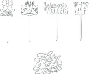 Cake toppers de cumpleaños 3