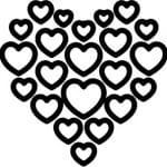 Corazón de corazones - Vector descarganle para corte CNC y grabado laser gratis | Stanser