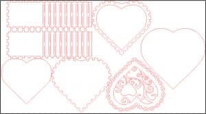 Caja «Corazón de encaje»