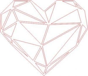 Corazón geométrico