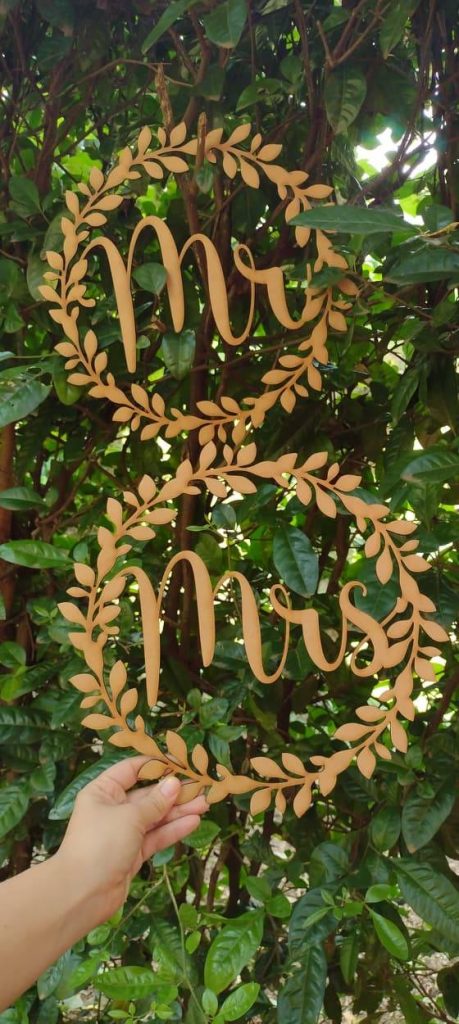 Coronas para boda — vector para corte CNC