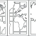 Set de cuadros "Mapa Mundi" - Vector SVG DXF para CNC Router y Laser CO2 - Descargable gratis | Stanser