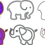 Pareja de elefantes - Vector descarganle para corte CNC y grabado laser gratis | Stanser
