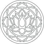 Mandala "Flor de Loto" - Vector descarganle para corte CNC y grabado laser gratis | Stanser