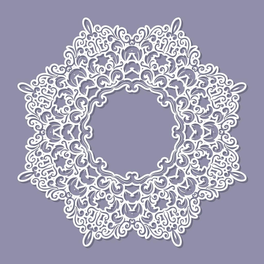 Tapete de mandala — vector para corte CNC