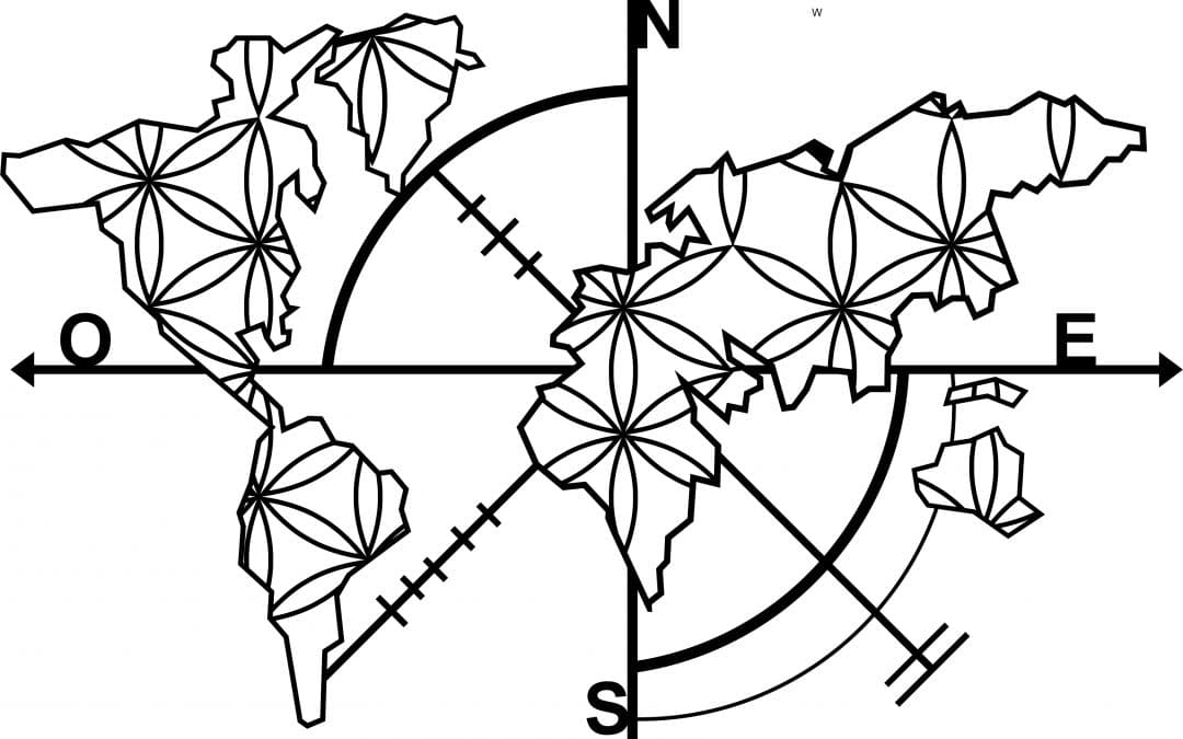 Mapa mundi «Flores»