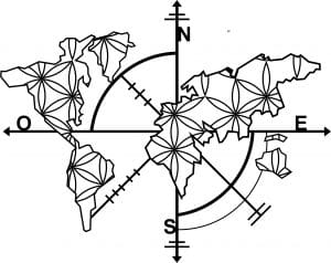 Mapa mundi «Flores»