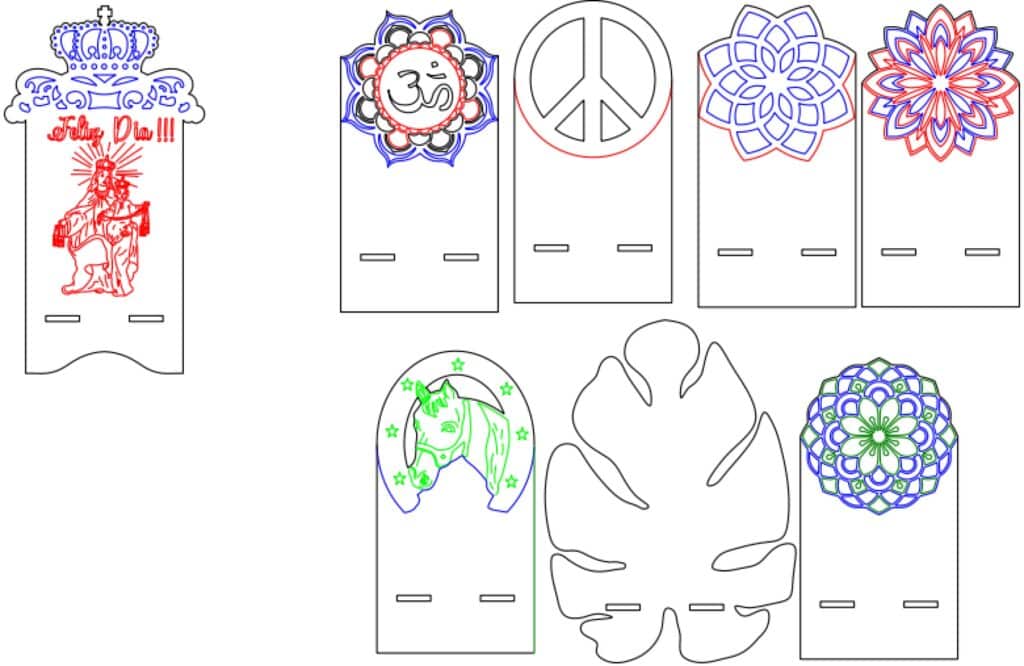 Porta celulares — vector para corte CNC
