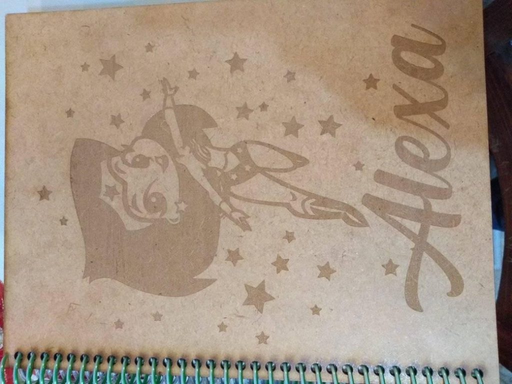 Cubierta de libreta personalizable — vector para corte CNC