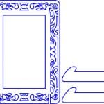 Portarretrato calado - Vector descarganle para corte CNC y grabado laser gratis | Stanser