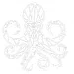 Pulpo geométrico - Vector descarganle para corte CNC y grabado laser gratis | Stanser