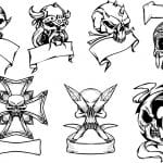 Imágenes con cráneos 5 - Vector descarganle para corte CNC y grabado laser gratis | Stanser