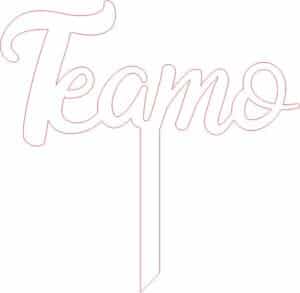 Decoración para pastel «Te amo»
