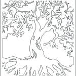 Silueta de árbol - Vector descarganle para corte CNC y grabado laser gratis | Stanser