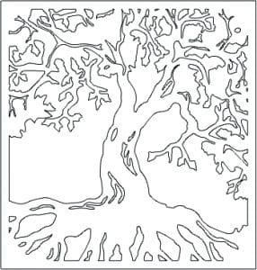 Silueta de árbol