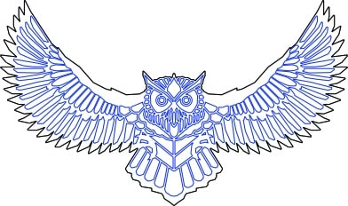 Búho volando