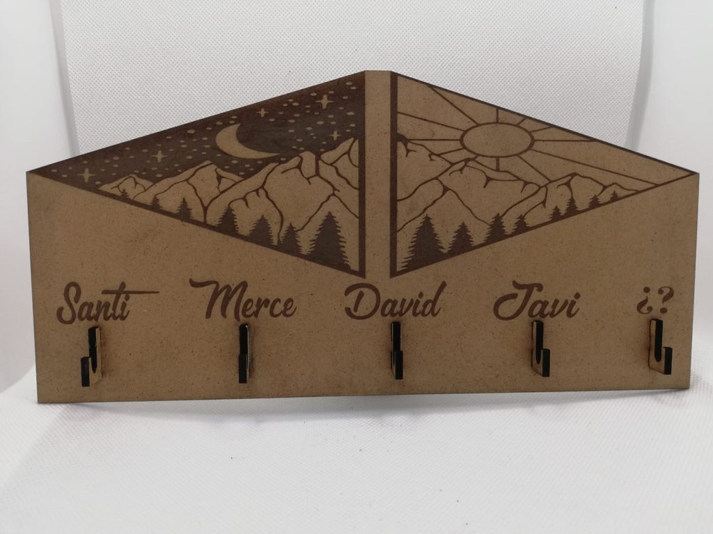 Soporte para mascarillas — vector para corte CNC